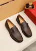 2023 Herrklänningskor Fashion Gentlemen äkta läderföretag Oxfords Male Brand Designer Travel Walk Casual Comfort Loafers Storlek 38-45