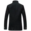 Men's Suits Blazers Men Black Slim Tunic Jacket Single Breasted Blazer Japanese School Uniform College Coat 230308