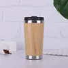 450 ml Bambou Vide Tasse 304 En Acier Inoxydable Intérieure Bouteilles D'eau De Voiture Isolation Tasses À Café Voyage En Plein Air Portable Tasse D'eau bb0308