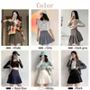 Skirts Korean Fashion Women High Waist Pleated Summer Faldas Casual Kawaii A-line Plaid Tenni College Style for Girls Mini Short Skirts W0308