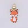 17 Style Creative Brand Letter Printed Cartoon Animal Mönster Key Chain Ring Pu Leather Designer Luxury Car Handbag KeyChain A204L