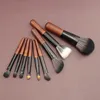 Outils de maquillage 9pcs Ensemble de pinceaux de maquillage portables MiniCosmetic Brush Powder Foundation Blush Blooming Eyebrow Kit de pinceaux de mélange de fard à paupières brushe 230308