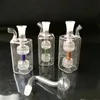 Rauchpfeifen Neue hochwertige Mini-zwei runde Töpfe, Großhandel Glasbongs, Glas-Shisha,