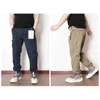 Men's Pants Spring Autumn Lightweight Breathable Casual Cargo Pants Elastic Waist Teenagers Loose Ankle Banded Pants Mens Hip Hop Trousers Z0306