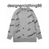 Balencgs Diseñadores Sweaters Brand engrosado de doble capa letra impresa