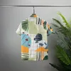 Plus Tees da uomo Polo 2023 Summer New Fashion T-shirt girocollo Camicia a maniche corte in cotone Camicia hawaiana con stampa spiaggia M-3XL w22a2