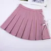 Skirts Cute Mini Sexy Woman Ladies Fashion Harajuku Clothes Black Blue Skater Skirt High Waist School Summer Women