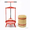 Juicers FP-18L Manual Apple Press 18 L Commercial Fruit Juicer Round T Form Handle Vin Juice Rest Separation Maker 1pcs