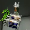 Narghilè colorato Bend Filter Glass Pot Bong all'ingrosso Tubi per bruciatori a nafta