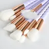 Makeup Tools 10pcs Unicorn Makeup Brushes With Colorful Bristles Handles Fantasy Makeup Brush Set Foundation Eyeshadow Unicorn Brush Kit 230308