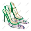 Sukeia ręcznie robione kobiety letnie sandały Wspaniały zielone zielone pomarańczowe różowe buty na imprezę Panie US rozmiar 5-12