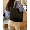 Alışveriş çantaları tasarımcı kadın çanta büyük kapasiteli yumuşak pu deri işe gidip gelmek bayan büyük totes rahat kadın omuz çantası kompozit çanta 230304
