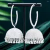 Dangle Earrings Kellybola Trendy Big Drop For Women Wedding Cubic Zircon Dubai Bridal Costume Jewelry Daily Party