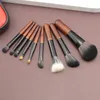 Makeup Tools 9 st -skyddsbara sminkborstar Set Minicosmetic Brush Powder Foundation Blush Blooming Eyebrow Eyeshadow Blending Brush Kit Brushe 230308