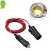 Ny 12V 10A CAR Cigarettändare Socket Extensionsladdning Kabel 2/5 meter Male Plug till kvinnlig sockelförlängning Kabelbil Interiör