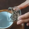 Бутылки для хранения банки Диаметр 5 см мини -прозрачный стеклянный чай для чая цветочные чайные кофейные зерна запечатанные бамбуко