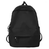 Backpack Men Simplicity Nylon Backpacks Bolsa de viagem à prova d'água Rucksack School de grande capacidade Moda versátil Multifuncional bolsas escolares