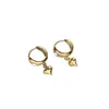 Stud Earrings Africa Heart For Women Gold Color Girl Jewelry Arab Middle East Gift