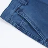 Męskie dżinsy plus rozmiar 30-42 mężczyzn Ochody dżinsowe dżinsowe tkaniny homme wysoki talia rozciąganie proste solidne spodnie Męskie spustę spustowe 230308