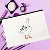 Косметические сумки корпусы женщины связываются с Honk Print Print Make Up Bag Fashion Organizer для путешествия