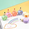 Highlighters 5Color Cute Flower fluorescerande markörpenna Set Highlighter Pens Målning Höjdpunkt Not Mark Pen Stationery School Supplies J230302