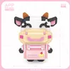 LOZ fofo porco voador rosa, burro de vaca, Mini Modelo de Blocos de Construção, brinquedo educacional de montagem DIY, ornamento, presente infantil, 9253-9257, useuu