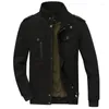 Men's Jackets 2023 Spring Casual Cotton Military Jacket Outdoor Loose Large Tooling