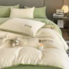 Beddengoed sets high-end melk fleece winter warme beddengoed set queen hoge kwaliteit dikkere dekbeddeksel set met vellen quilt deksel en kussenslopen 230308