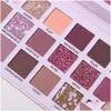 Eye Shadow Ucanbe 18Colors Aromas New Nude Eyeshadow Palette Long Lasting Mti Reflective Shimmer Matte Glitter Pressed Pearls Drop D Dhqx1