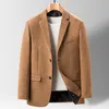 Ternos masculinos blazers de alta qualidade blazer masculino estilo britânico elegante simples moda avançada simples casual festa wear terno de cavalheiro equipado jaqueta 230308