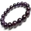 Strand 11mm Sydafrika äkta naturliga sugilit ädelstenar Stenkristall runda lösa pärlor smycken stretch charm armband femme