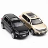 Diecast Model Car Trilha 1/32 Diecasts Veículos de brinquedo Tiguan SUV Modelo de carro com sons de brinquedos de carro de coleta de luz para meninos GIF 230308