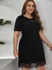 Plus size jurken toleen klaring vrouwen mini 2023 zomer casual chic elegant avondfeest bruiloft bruidsmeisje cocktailkleding