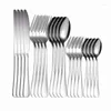 Dinnerware Sets Western Cutlery Set 20 Piece Stainless Steel Gold Tableware Fork Spoon Knife Home Flatware