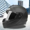 Caschi Moto Dot Certified Casco Integrale Highway Racing Monolente Capacete Nero Lucido