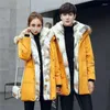 Men's Hoodies Jacket With Fur Collar Duck Down Coat Zipper Winter Warm Trim DXM-0005