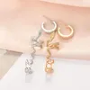 Backs oorbellen 3pc koperen slang eoren clips zonder piercing punk niet -doorboorde clip oormanchetjes voor vrouwelijke mannen zwarte nep sieraden