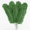 Decoratieve bloemen 10/20 stks Tropische kunstmatige planten Palmbladeren Verspreide staart Faux Imitatie Varens Plant Leaf Home Party Bruiloft Decor