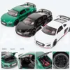 Diecast Model 1 24 Audi R8 V10 Plus сплав Спортивный автомобиль Модель Diecasts Metal Toy Car Model Высокая моделирование звук