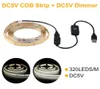 Strips DC5V 320ChipsM COB LED Strip IP20 With USB Touch Dimmer Switch For TV Background Indoor Lighting6161712