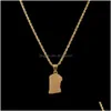 Pendant Necklaces Mens Hip Hop Necklace Jewelry Fashion Stainless Steel Jesus Piece High Quality Gold Drop Delivery Pendants Dhgarden Dhkx4