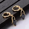 Dangle Earrings MxGxFam Arrivals Flower Bud Black Zricon Drop For Charming Women Fashion Jewelry Design Good Quality