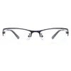 Zonnebrillen frames metaal halfrand spektakel bril op recept bril voor bijziendheid en leeslenzen 230307
