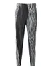 Men's Pants IEFB Pleated 2023 Autumn Slim Fit Versatile Handsome Striped Printed Leggings Contrast Color Temperament 9A1772 230307