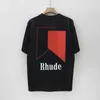 2023 Herr- och kvinnors mode-t-shirt varumärke Rhude s RH Limited Casual High Street Hip-Hop Summer New Loose Round Neck Short Sleeve Yp5e