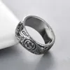 Fashion Collection 2023 New Luxury High Quality Fashion Jewelry for old tiger head ring made of Thai silver is fashionable and straight