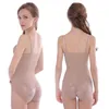 Damesjaberse dames taille trainer bodysuit slanke full body shapewear kanten v nek gevulde bh jumpsuits buikregelbeveiliging shaper tops m6cd