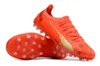 Soccer Shoes Unisport Ultra Ultimate FG Cleats Fearless Christian Pulisic Fastest Pack slutade på bläck BMW MMS Ultra SL Fiery Coral Football MG Boots