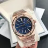 Luxury AAA Diamond Ring Automatisk klocka 41mm Dial Automatisk mekanisk rörelse Herrklocka Rostfritt stål Rem 2023