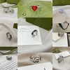 95% de desconto 2023 Novas jóias de moda de alta qualidade de luxo para prata Double Old Heart esmalte casal Daisy Snake Ring japonês e coreano Caos